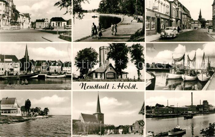 Neustadt Holstein Ortsansichten Hafen Kirche
