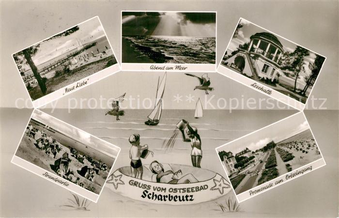 Scharbeutz Ostseebad Neue Liebe Lesehalle Strandpartie Promenade