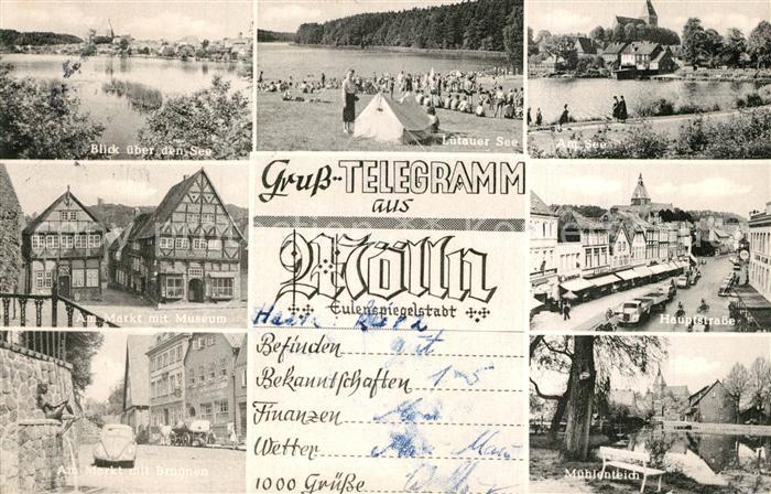 Moelln Lauenburg Seeblick Lutauer See Markt Museum Hauptstrasse Brunnen Muehlent