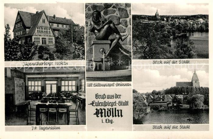 Moelln Lauenburg Jugendherberge Stadtblick JH Tagesraum Till Eulenspiegel Brunne