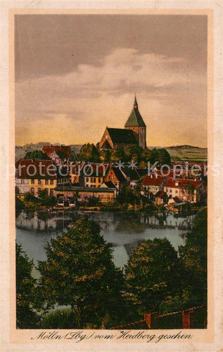 Moelln Lauenburg Blick vom Heidberg