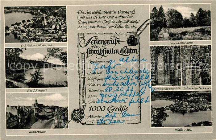 Moelln Lauenburg Stadtblick Schmalsee Hauptstr Grundloser Kolk Eulenspiegel Grab