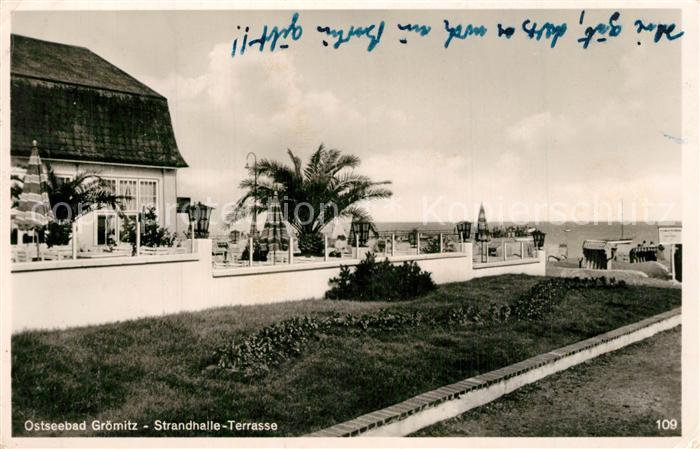 Groemitz Ostseebad Strandhalle Terrasse