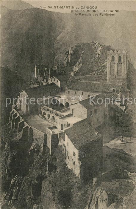 Saint Martin du Canigou pres de Vernet les Bains le Paradis des Pyrenees
