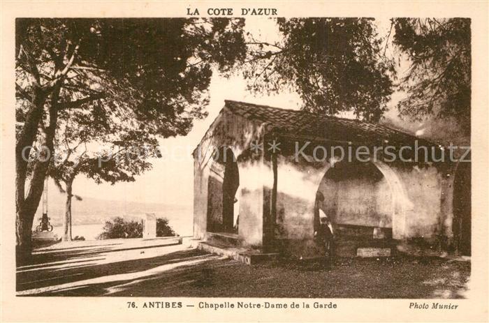 Antibes Alpes Maritimes Chapelle Notre Dame de la Garde