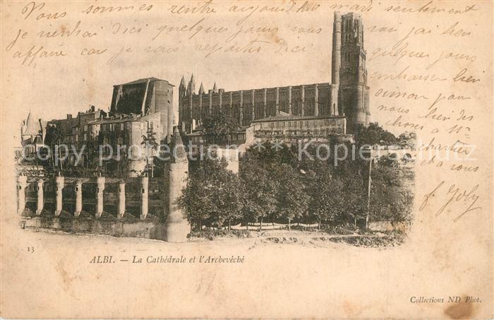 Albi Tarn La Cathedrale et l'Archeveche