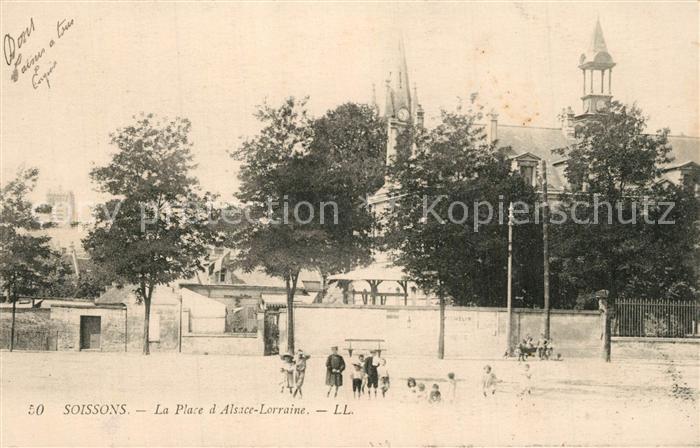 Soissons Aisne La Place d’Alsace Lorraine