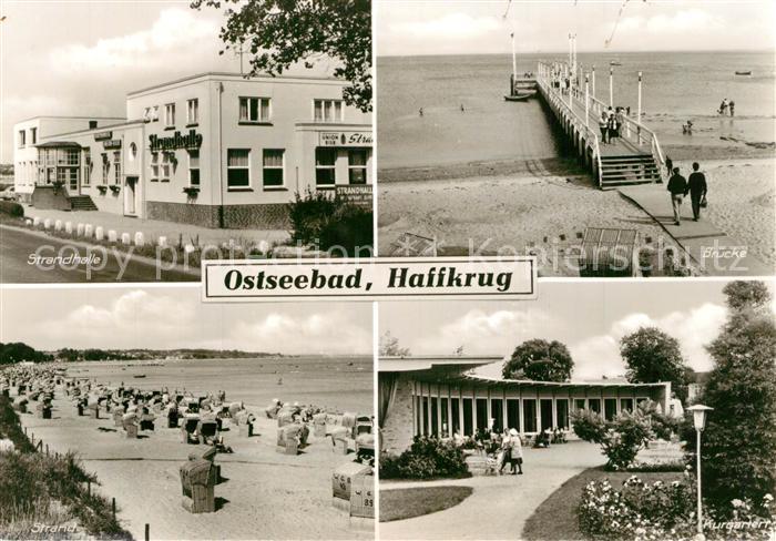 Haffkrug Ostseebad Strandhalle Bruecke Strand Kurgarten