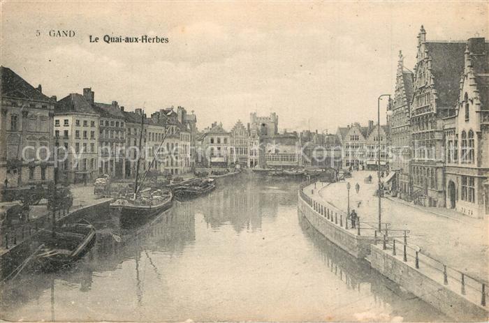 Gand Belgien Quai aux Herbes