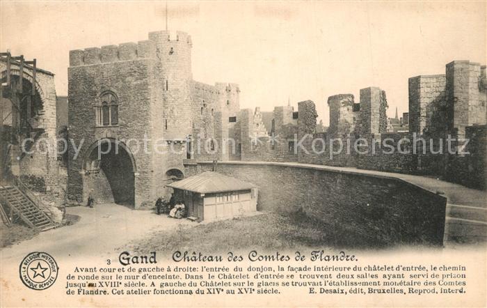 Gand Belgien Chateau des Comtes de Flandre