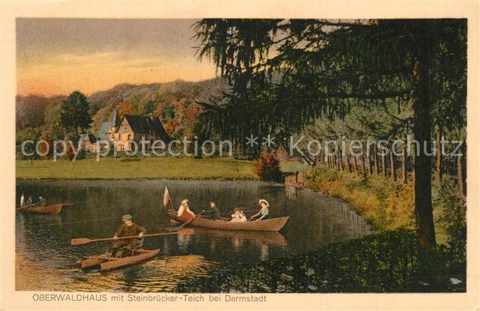 Darmstadt Oberwaldhaus mit Steinbr?cker-Teich