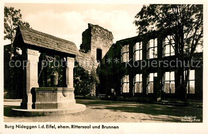 Nideggen Eifel Burg Rittersaal Brunnen