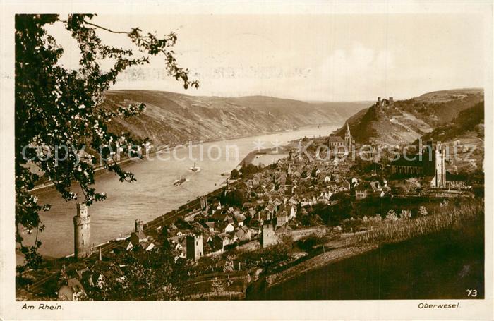 Oberwesel Rhein Rheinpartie