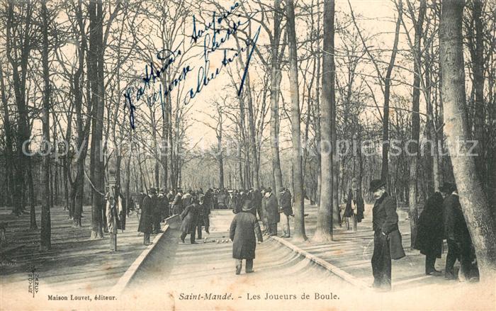 Saint-Mande Val-de-Marne Les joueurs de Boule