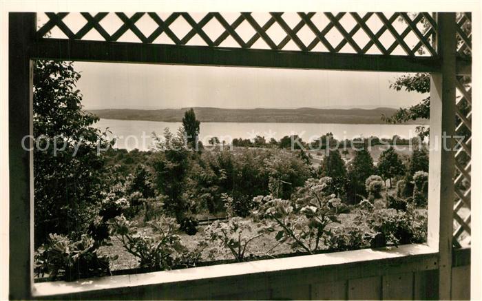 ueberlingen Bodensee Kurhotel St. Leonhard Seeblick mit Liegehalle