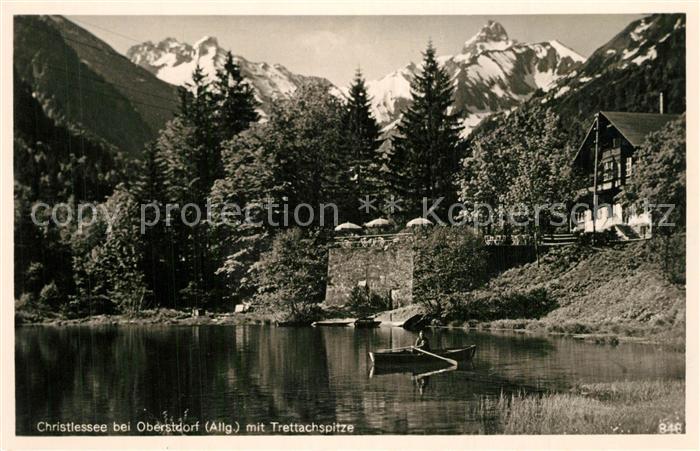 Oberstdorf Christlessee mit Trettachspitze