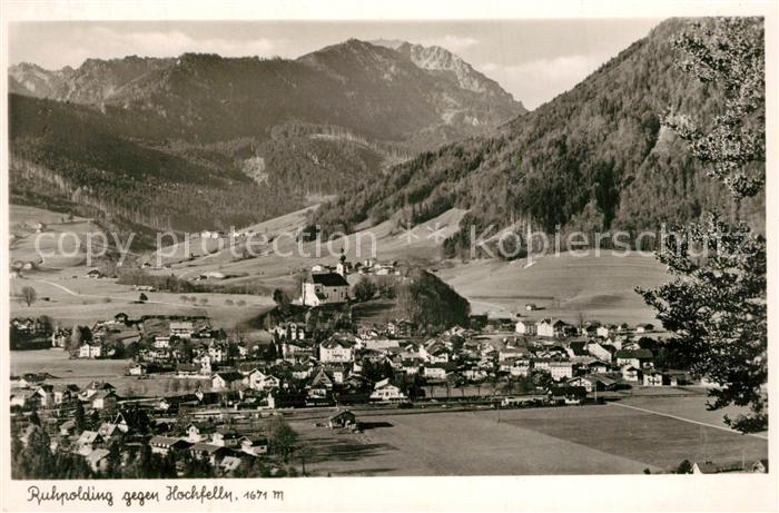 Ruhpolding Fliegeraufnahme gegen Hochfelln