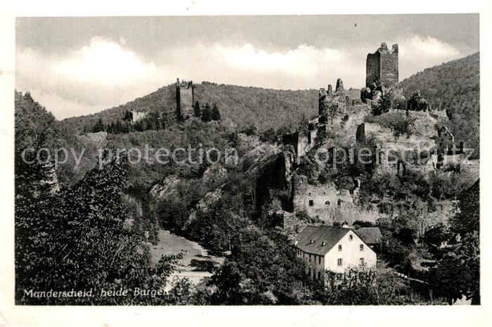Manderscheid Eifel beide Burgen