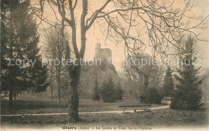 Gisors Eure Jardin et Tour Saint Thomas