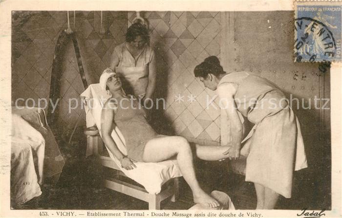 Vichy Allier Etablissement Thermal Douche Massage