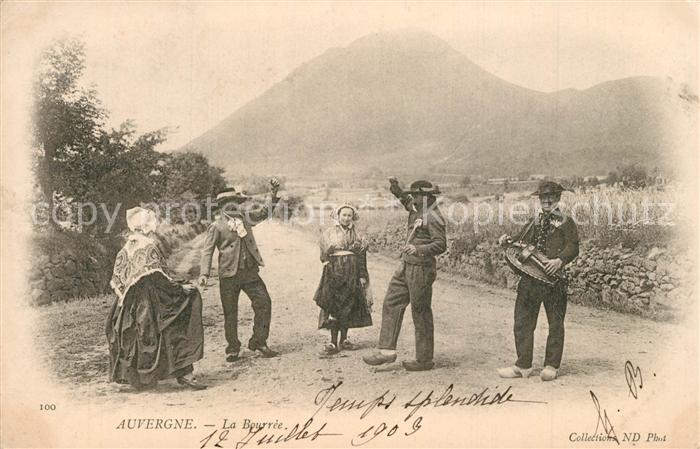 Auvergne Region La Bourrée Tradition Folklore