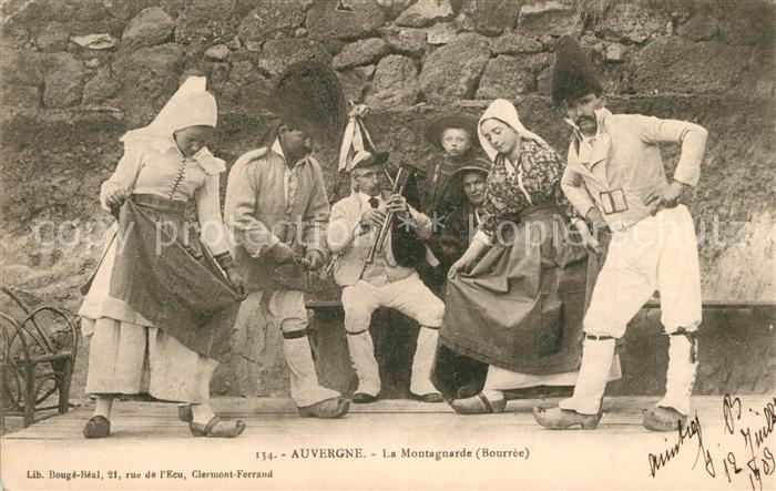 Auvergne Region La Montagnarde Bourrée Tradition Folklore