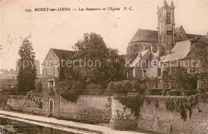 Moret-sur-Loing Les remparts et l'Eglise