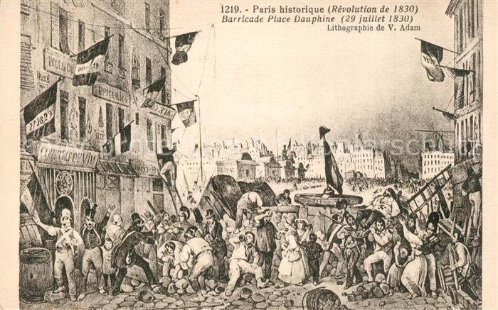 Paris Ville historique Révolution de 1830 Lit