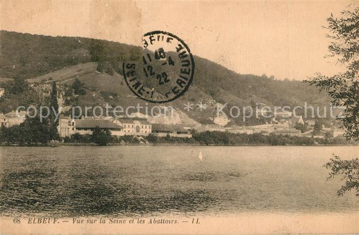 Elbeuf 76 Vue sur la Seine et les Abattoirs