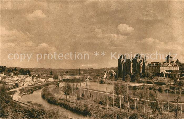 Solesmes Sarthe Abbaye Saint Pierre et la Vallee de la Sarthe