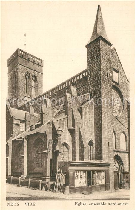 Vire Calvados Eglise ensemble nord ouest