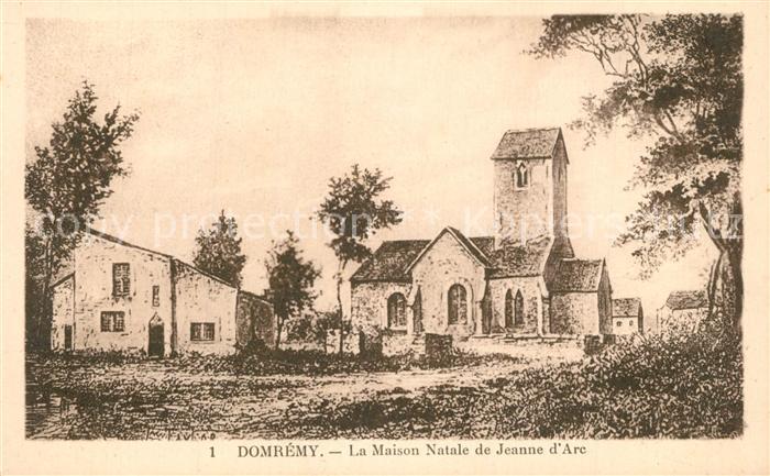 Domremy-la-Pucelle Vosges Maison Natale de Jeanne d_Arc Dessin Kü