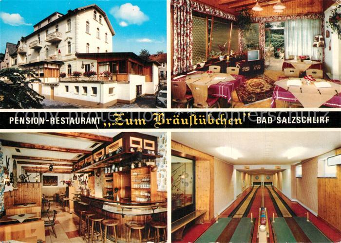 Bad Salzschlirf Pension Restaurant Zum Braeustuebchen Kegelbahn