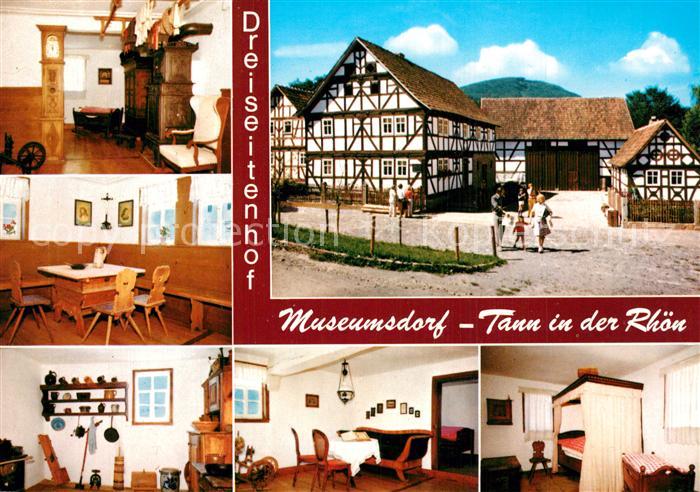 Tann Rhoen Dreiseitenhof Museumsdorf Fachwerkhaeuser