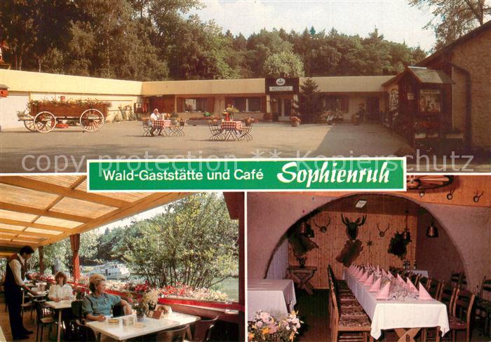 Sophiental Braunschweig Waldgaststaette und Cafe Sophienruh