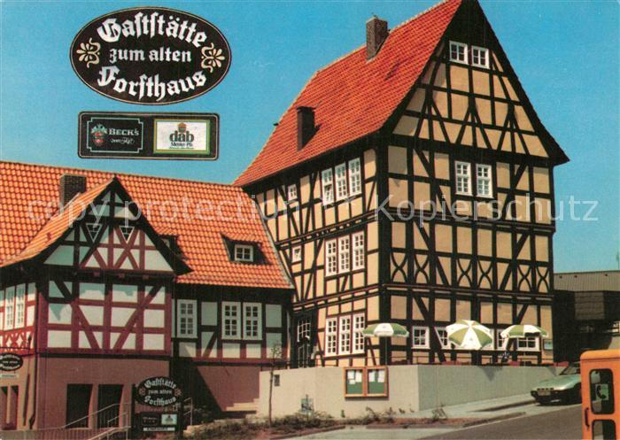 Niederaula Gaststaette Zum alten Forsthaus Fachwerkhaus