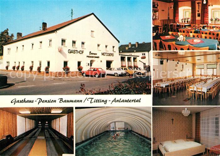 Titting Gasthof Pension Baumann Kegelbahn Hallenbad Festsaal