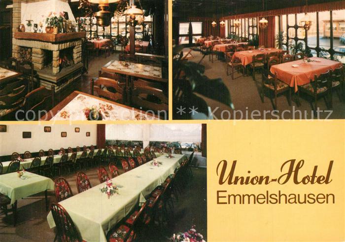 Emmelshausen Union Hotel Restaurant Festtafel Kaminzimmer