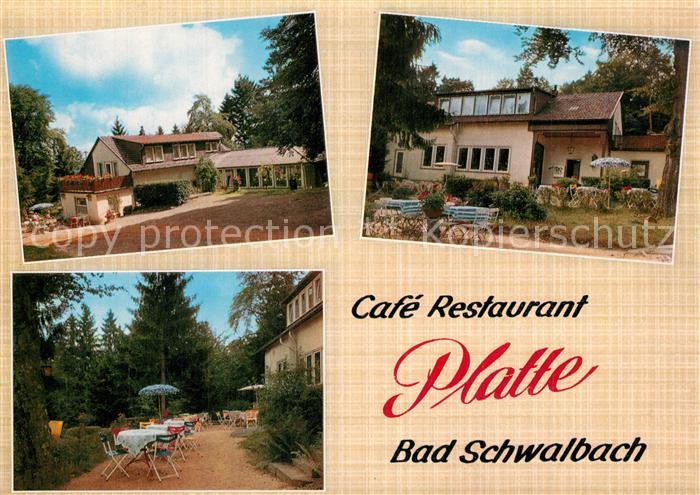 Bad Schwalbach Cafe Restaurant Platte Gartenterrasse