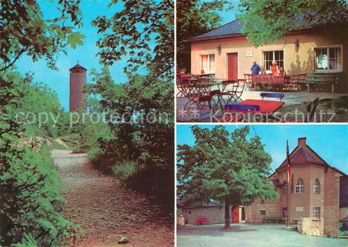 Jena Thueringen Fuchsturm Kirchbergklause Eingang zum Fuchsturmhaus