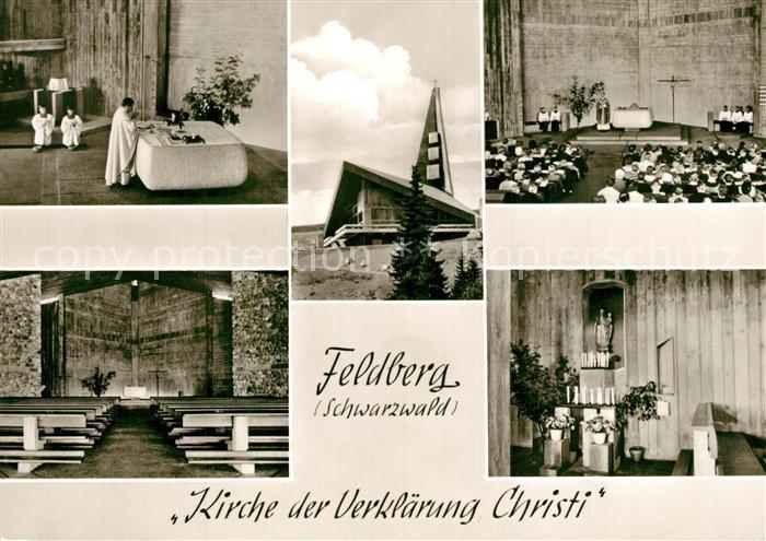 Feldberg Schwarzwald Kirche der Verklaerung Christi Innenansichten
