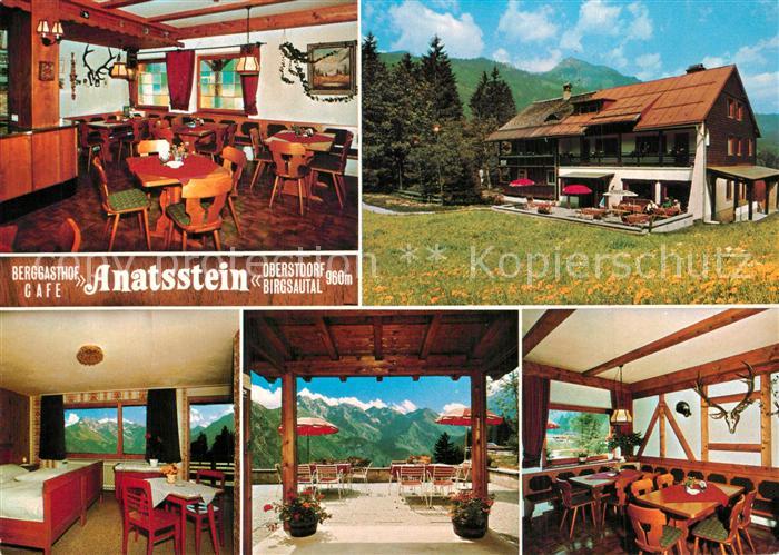 Oberstdorf Birgsautal Berggasthof Anatsstein