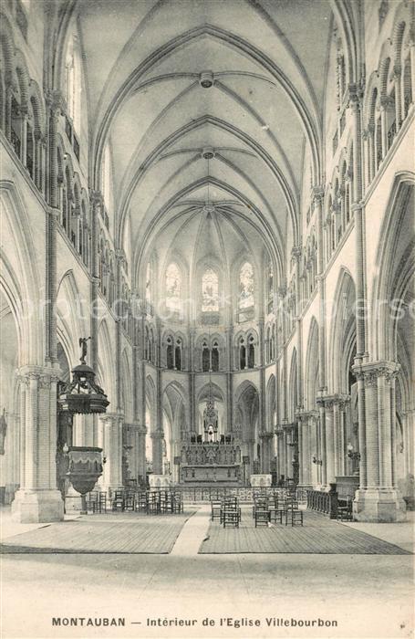 Montauban Tarn-et-Garonne Interieur de l’Eglise Villebourbon