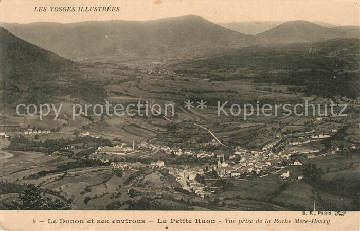 La-Petite-Raon 88 Vosges Vue prise de la Roche Mere Henry