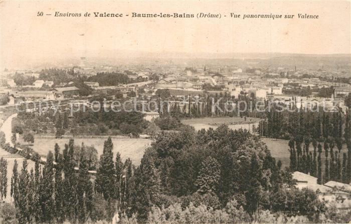 Baume-Cornillane La Vue panoramique sur Valence