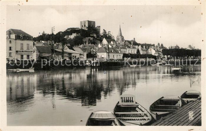 Montrichard Vue sur le Cher le Chateau et la Ville