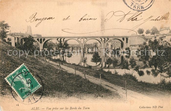 Albi Tarn Vue prise sur les Bords du Tarn