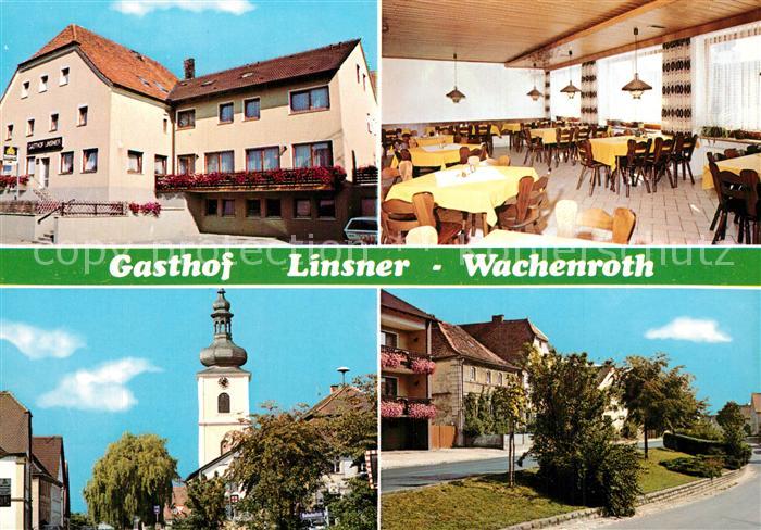 Wachenroth Gasthof Pension Linsner Speisesaal Kirche
