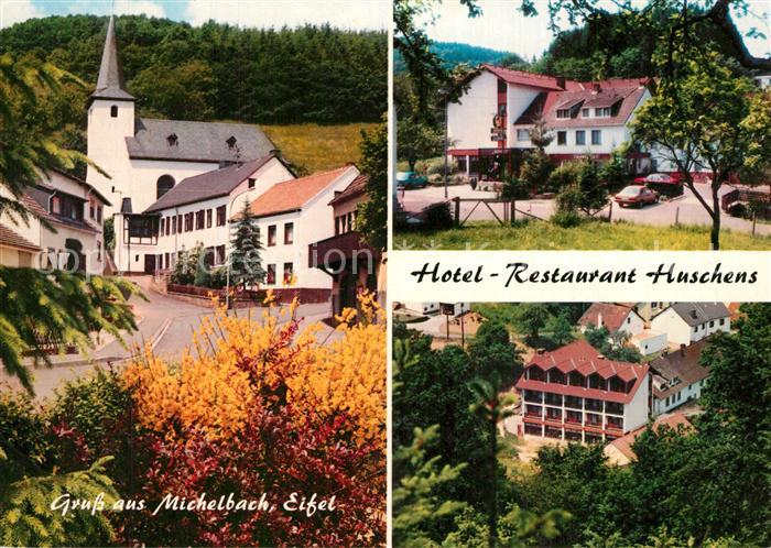 Michelbach Gerolstein Hotel Restaurant Huschens Kirche