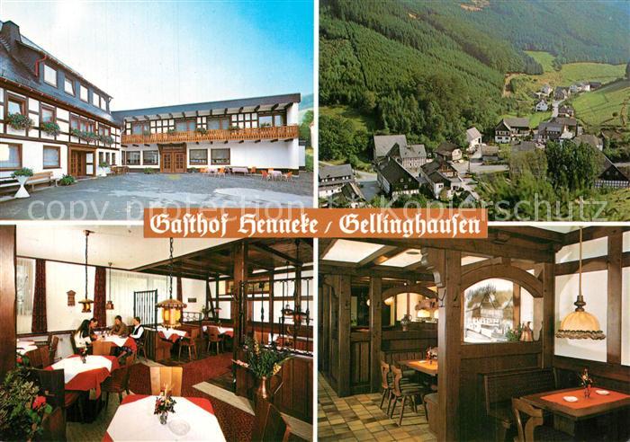 Gellinghausen Gasthof Henneke Gastraeume Panorama